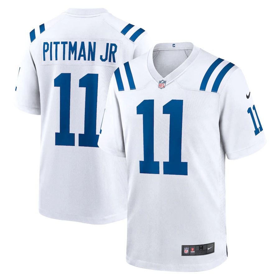 Men Indianapolis Colts #11 Michael Pittman Jr Nike White Player Game NFL Jersey